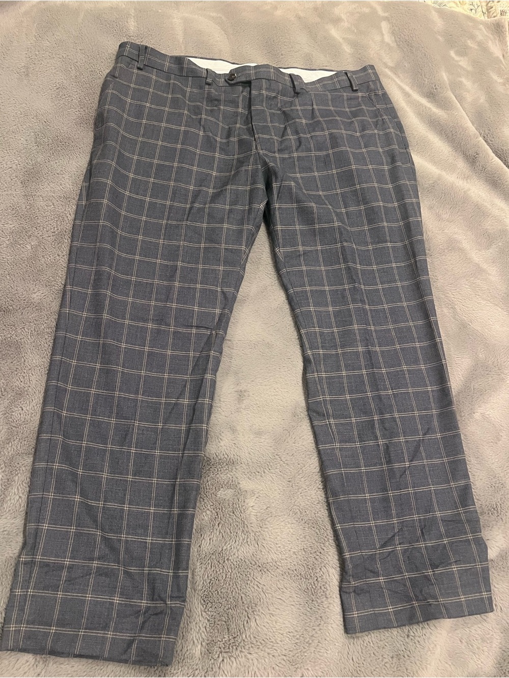 Ralph Lauren Men’s Blue Plaid Dress Pants 40WX29L